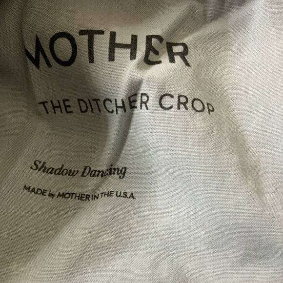 Mother Superior Jeans Womens 33x25 The Ditcher Crop Show Acid Wash Streetwear - Picture 8 of 16